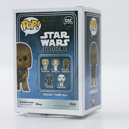 Funko Pop Original Star Wars Chewbacca #596 Boneco de Ação Figura de Vinil Modelo de Brinquedo Presente Boneca Colecionável Decoração