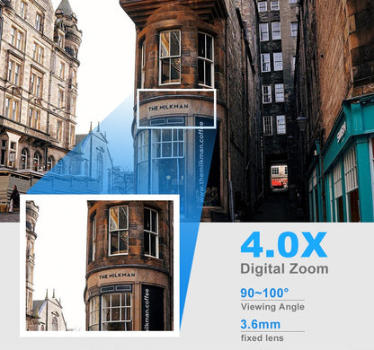 8MP Wireless Security Survillance PTZ Camera Wifi IP Outdoor 4X Zoom Cameras AI Human Tracking Two-way Audio HD Night Color Cam