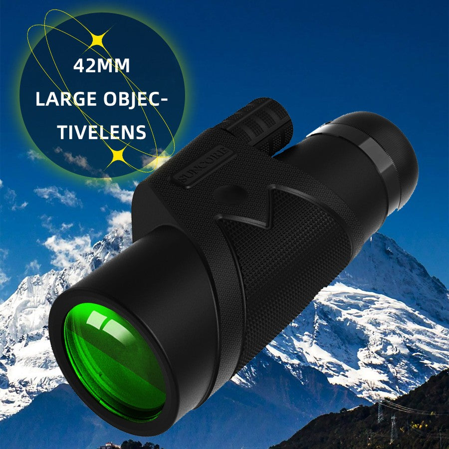 12X42Durable High-Value Zoom Adult Monocular Telescope High Power,BAK4 Prism,Suitable for Birdwatching,Hiking,Traveling