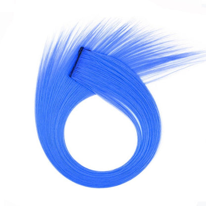 22 Polegadas Sintético Longo Liso Clip In Extensões de Cabelo Perucas de Alta Temperatura Cores do Arco-Íris Acessórios de Cabelo para bom 2026