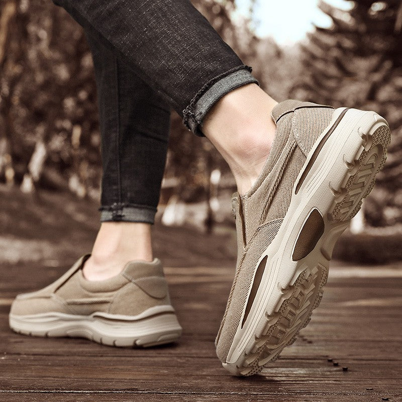 Men's Shoes Comfortable Canvas Shoes Plus Size 48 Breathable Loafers Men's Walking Sports Shoes Men's Trendy Casual Sports Shoes