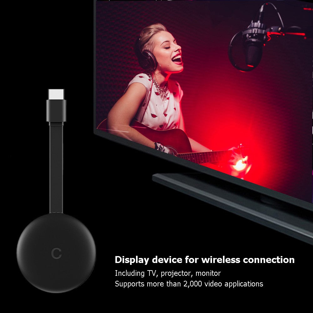 Adaptador de Tela sem Fio G12 4K HDMI WiFi de Banda Dupla Dongle de TV com Tela sem Fio