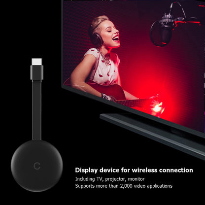 Adaptador de Tela sem Fio G12 4K HDMI WiFi de Banda Dupla Dongle de TV com Tela sem Fio