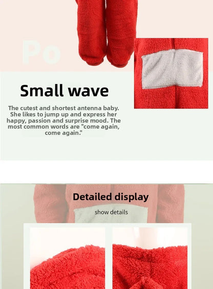 Adorable Baby Antenna Winter Pajamas Adult Children Boys Girls Cartoon Home Clothes Overalls Sleepwear for Teenage Girls
