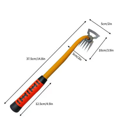Manganese Steel Weeding Rake Double-end Rake Shovel Multi-purpose Digging Vegetables Loosen Soil Gardening Planting Hand Tools