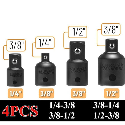 Adaptador de Soquete Conversor de 6/4/1 Peças 3/4 1/2 3/8 1/4 Polegadas Juntas de Chave de Impacto Adaptador de Catraca Ferramentas de Reparo