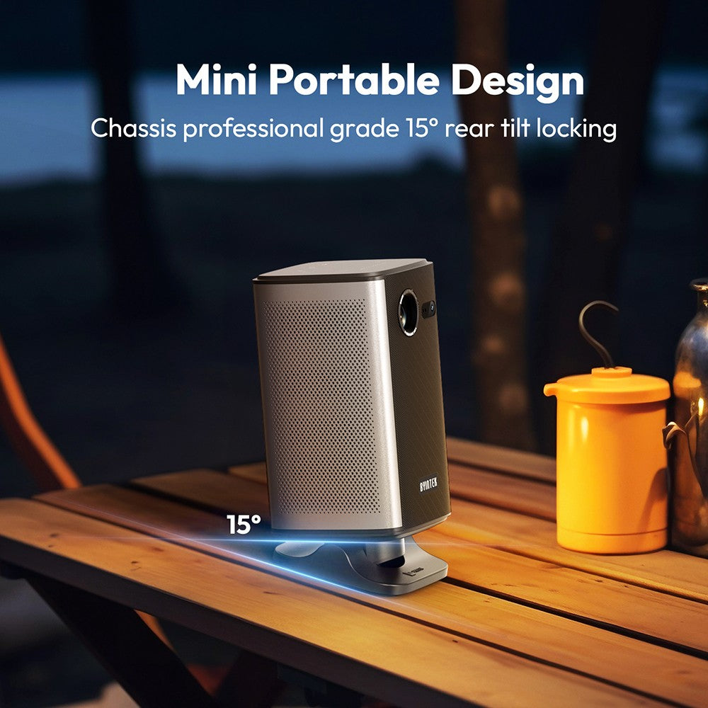Projetor Portátil Mini BYINTEK P70X com Bateria Integrada Suporte 4K 3D Wifi para Noite de Cinema ao Ar Livre Projetores de Home Theater