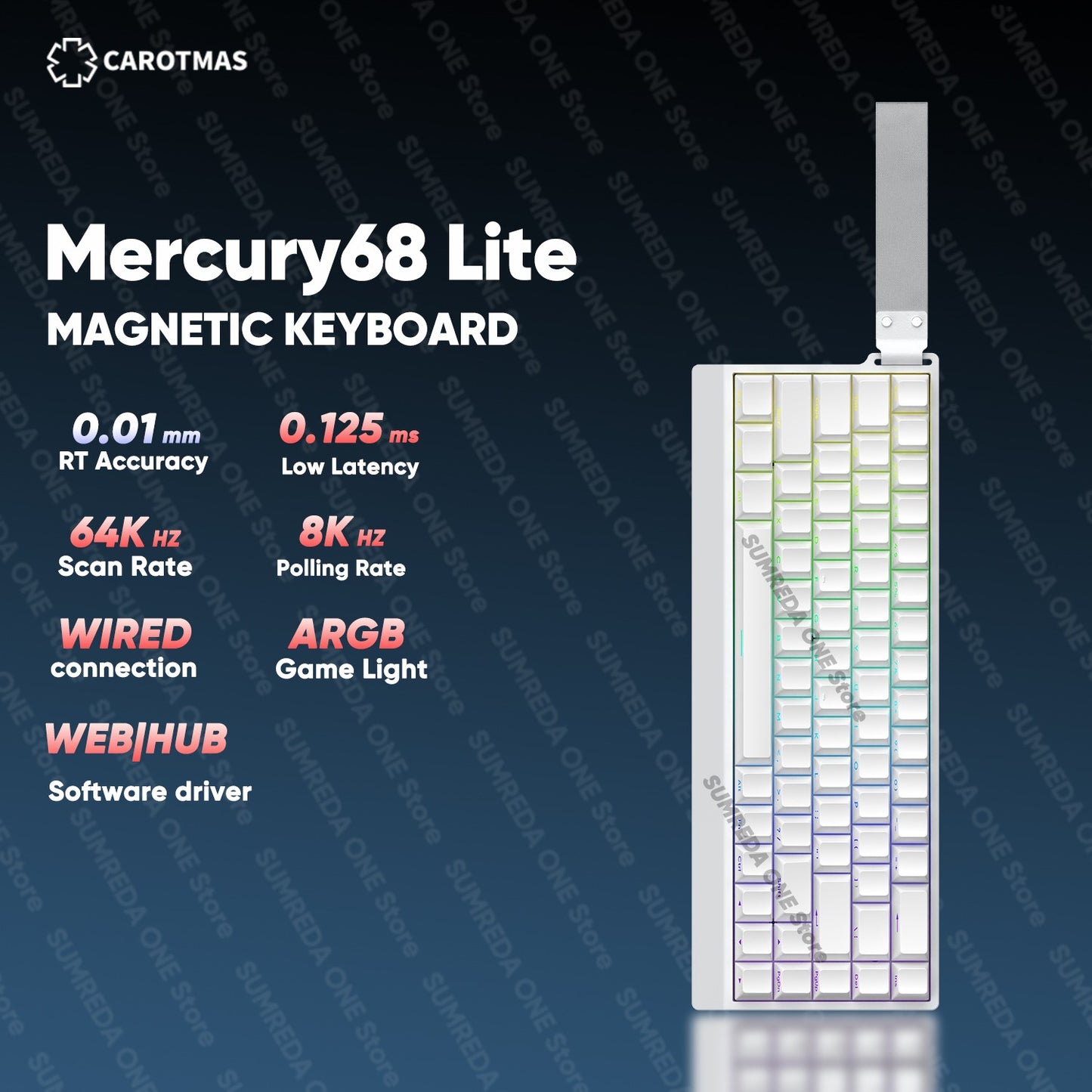 IROK Carotmas Mercury68 Max mars68 pro Mercury 68 Gaming Teclado Mecânico Magnético Rapid Trigge 0.001 8K Teclado Gamer Com Fio