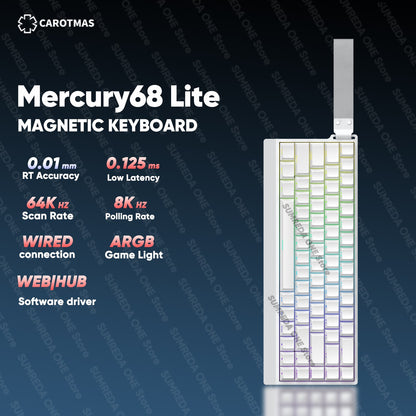 IROK Carotmas Mercury68 Max mars68 pro Mercury 68 Gaming Teclado Mecânico Magnético Rapid Trigge 0.001 8K Teclado Gamer Com Fio