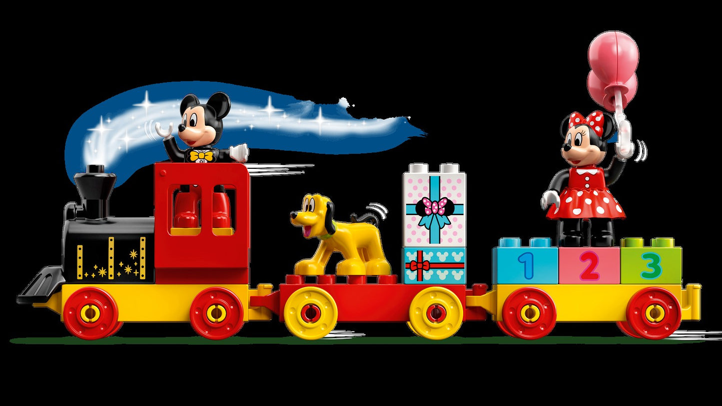 LEGO Tesouro 10941 Trem de Aniversário do Mickey e da Minnie Brinquedo de Construção de Quebra-Cabeças Infantis Presente