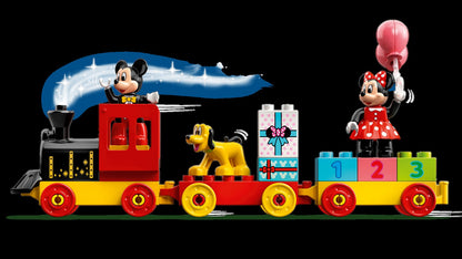 LEGO Tesouro 10941 Trem de Aniversário do Mickey e da Minnie Brinquedo de Construção de Quebra-Cabeças Infantis Presente