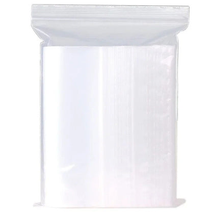 200/100PCS Transparent Zip Bags Food Jewelry Vacuum Storage Bag Plastic Thicken Reclosable Poly Bag Kitchen Organization Package