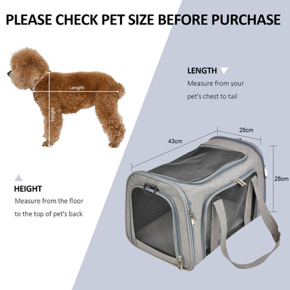 Bolsa de Transporte para Cães Mochila Soft de Lado Mochilas para Animais de Estimação de Gato Transportadores para Cães Bolsas de Viagem Aprovadas pela Companhia Aérea para Cães Pequenos Gatos Passeio