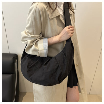 Large Capacity Simple Shoulder Bags Comfortable and Versatile Texture Crossbody Bags for Women Men Fashion Casual Storage Bags