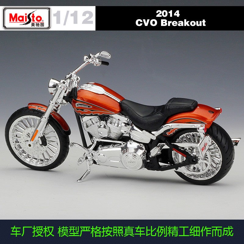 Maisto 1:12 Harley 2014 CVO BREAKOUT Moto Modelo de Metal Diecast
