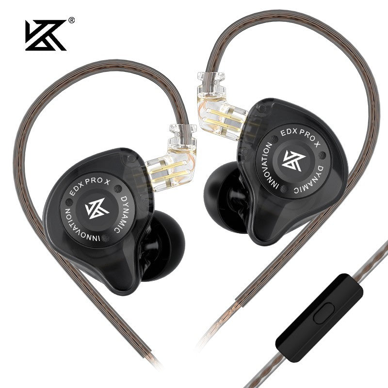 KZ EDX PRO X Metal Earphones Dynamic HiFi Deep Bass Sound Earbud Sport Music Noise Cancelling Headset