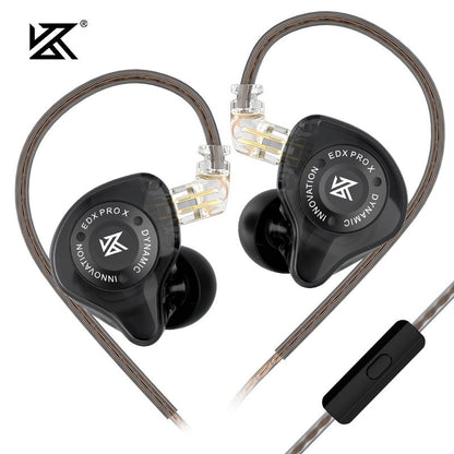 KZ EDX PRO X Metal Earphones Dynamic HiFi Deep Bass Sound Earbud Sport Music Noise Cancelling Headset