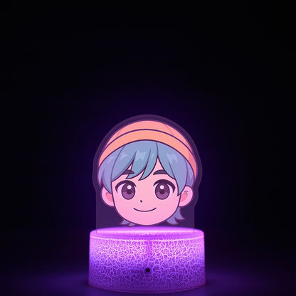 KPop K-POP Demon Hunters Kawaii Zoe Mira Rumi Saja Boys Superstar Monochrome Light Remote Control 16 Color Light Night Light