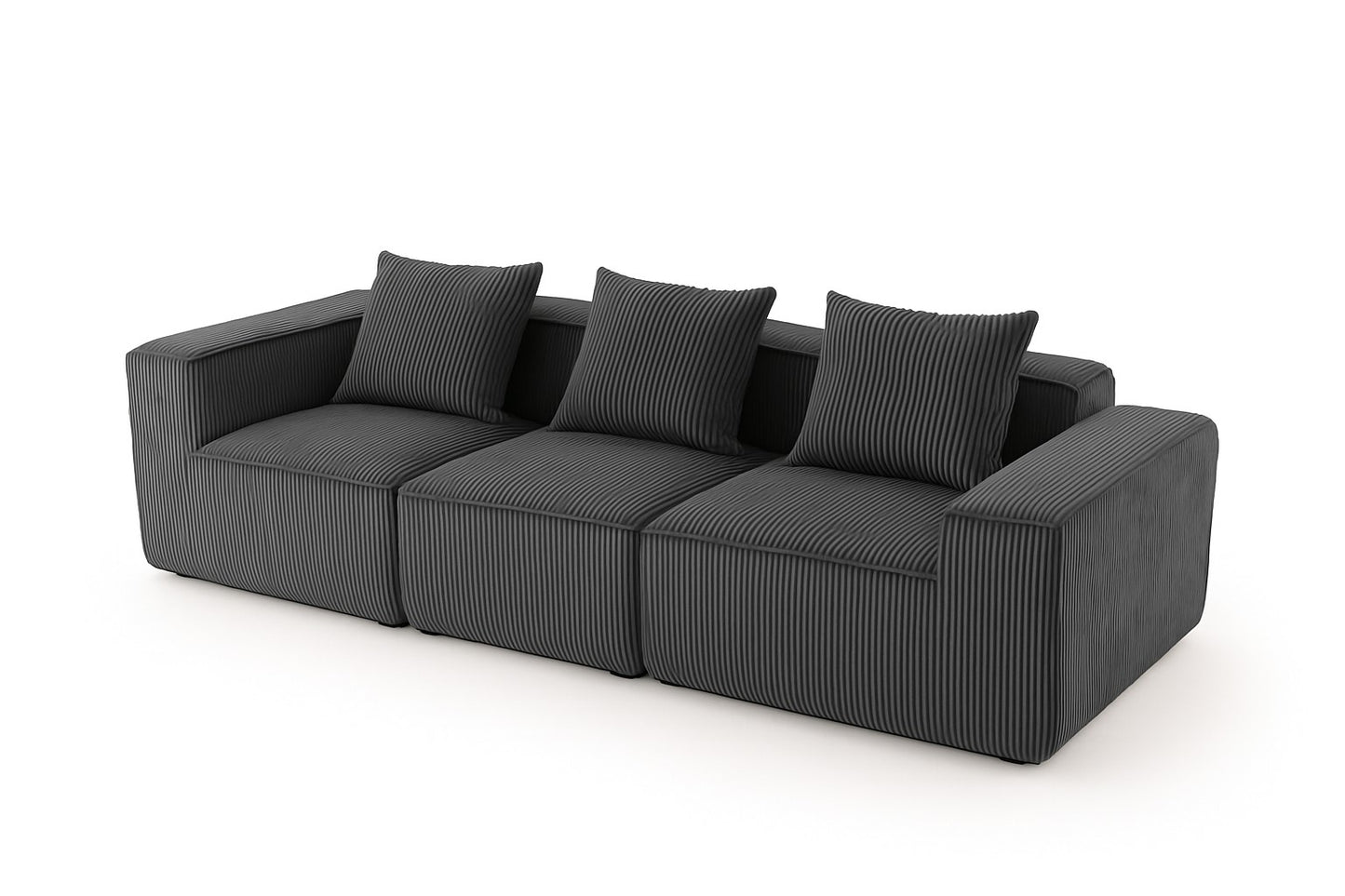 Sectional boneless Couch with L-Shape Chaise,Modern Modular sleeper Sofa with Deep Seat, Upholstered Couches for Room