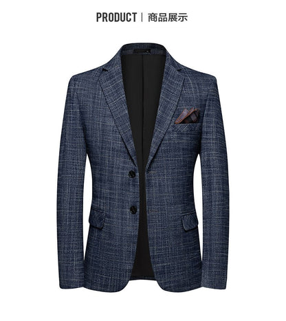 2025 Men's Slim Fit Business Casual Blazer High Quality Fashion All-in-One Banquet Korean Style Handsome Trend for All Seasons