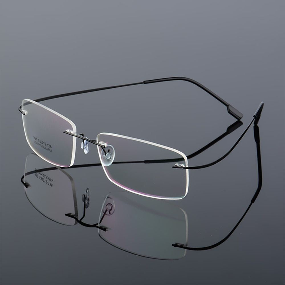 Ultralight TR90 Memory Titanium Rimless Reading Glasses Men&Women Presbyopic Eyeglasses +1.0 +1.5 +2.0 to+3.5 +4.0