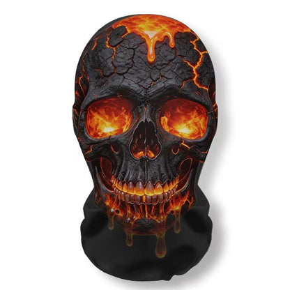 Realistic 3D Horror Skull Zombie Full Face Mask Breathable Mesh Headgear Cosplay Prop for Halloween Party Prank Carnival Costume
