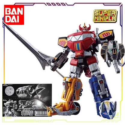 BANDAI Original SUPER MINIPLA Power Rangers Série Rei Dragão de Pulso\Deus Grande Besta Anime Action Figure Modelo Brinquedos Presentes Para Meninos