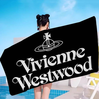 V-VivienneS-S Westwood Fashion Microfiber Beach Towel Absorbent Quick dry Soft Yoga Swimming Resort Mountain Climbing Towel