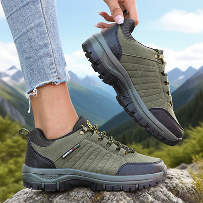 Women's Anti Slip Hiking Shoe Retro Wedge-shaped Platform Outdoor Sneakers Comfortable Breathable Camping Hiking Shoes for Women
