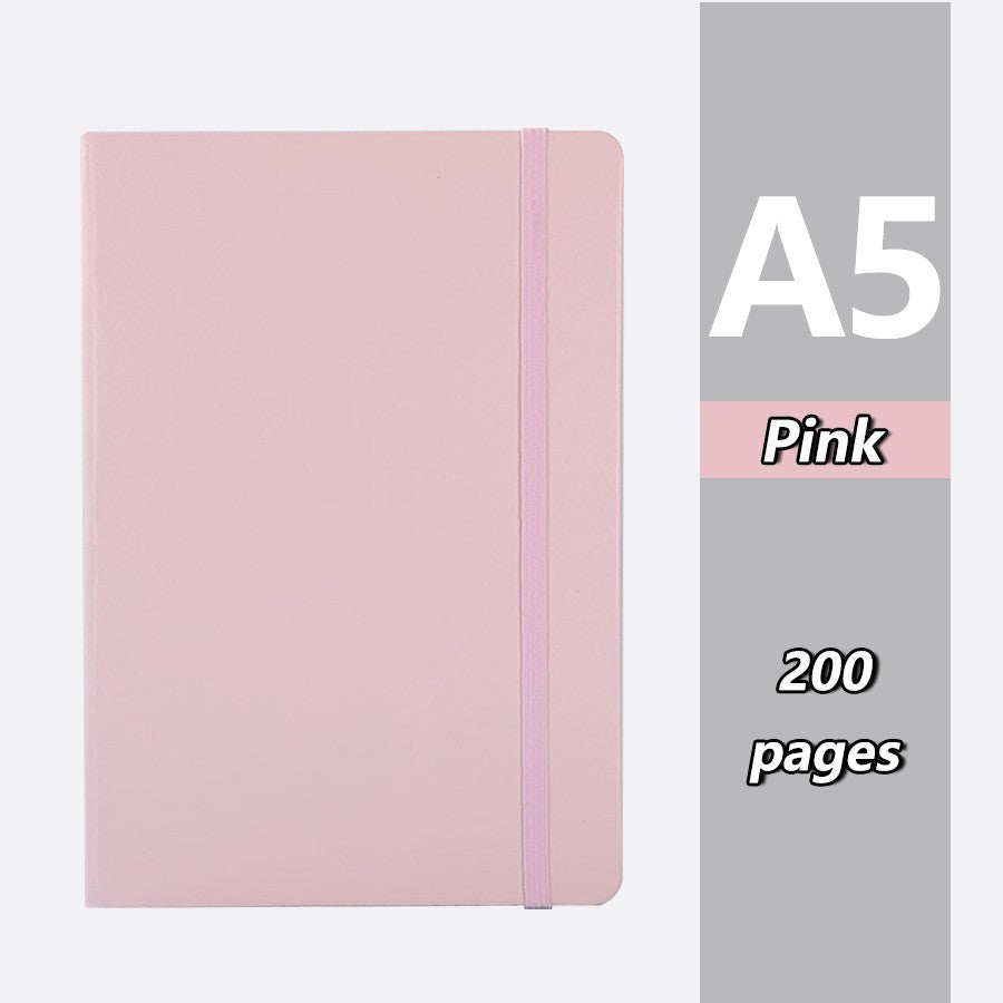 Popular A5 bound notebook, 200 pages, school supplies, agenda, suitable for offices, universities, couples, is the best gift