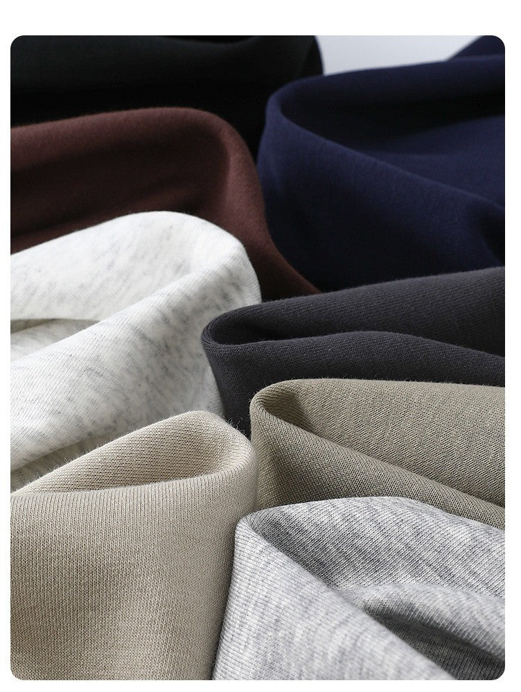 Calça de moletom reta 340G de terry, confortável, versátil, macia e suave para a pele, resistente a rugas e durável