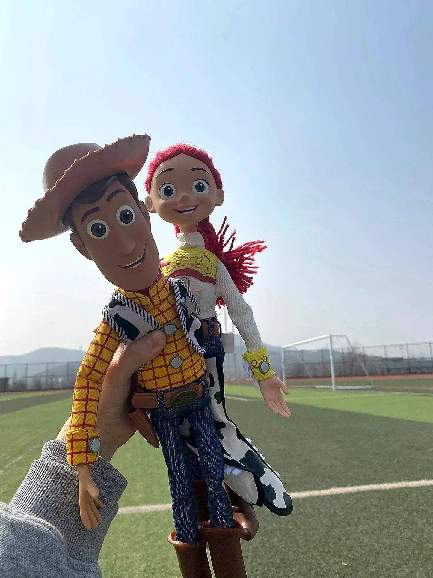 Disney Novo Original 40cm Falando Woody Buzz Figuras de Ação Modelo Toy Story 4 Anime Figuras Decoração Coleção Presente de Natal