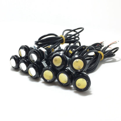 2-10 PCS 23mm 18mm Car Eagle Eye Light DRL LED Daytime Running Lights 12V Motorcycle COB Beads Backup Signal Lamps