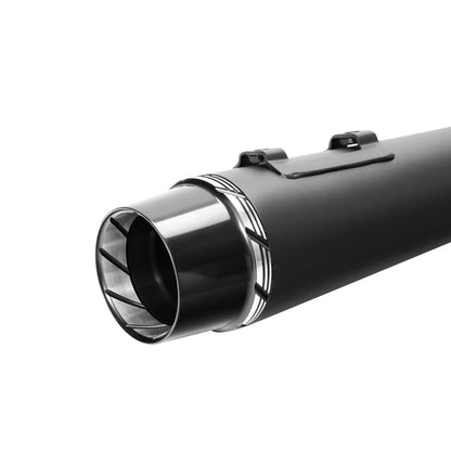Motorcycle 4" Slip-on Mufflers Exhaust Pipes For Harley Touring Electra Street Glide 1995-2016