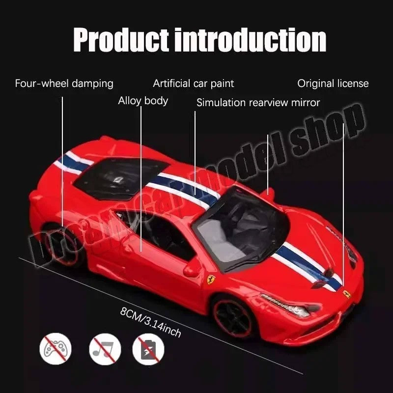 Burago 1:64 Ferrari Series SF90 488P Roma F430 F12 Liga de Carro Modelo Brinquedos Infantis Coleção de Presentes de Férias Modelo de Carro Atacado