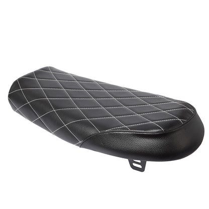 Retro Motorcycle Black Brown Vintage Cafe Racer Seat Hump Saddle Flat Seats Synthetic Leather For Honda CB CL Universal