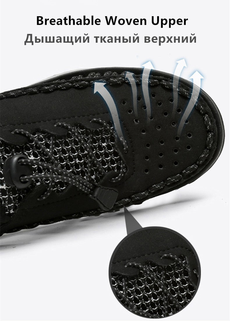 Summer New Sandals Fashion Handmade Weaving Casual Men Sandals Brand Designer Outdoor Walking Men's Shoes Summer Beach Shoes