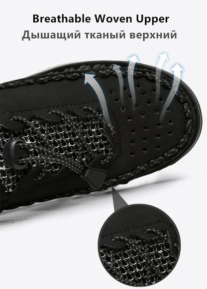 Summer New Sandals Fashion Handmade Weaving Casual Men Sandals Brand Designer Outdoor Walking Men's Shoes Summer Beach Shoes