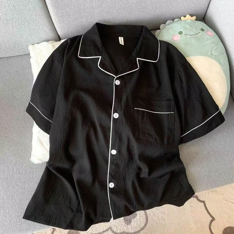 Cloud Cotton Lightweight ort Sve Spwear Men's Summer Home Clothes Thin Fabric Bla ort Pants Simple Youth Sle