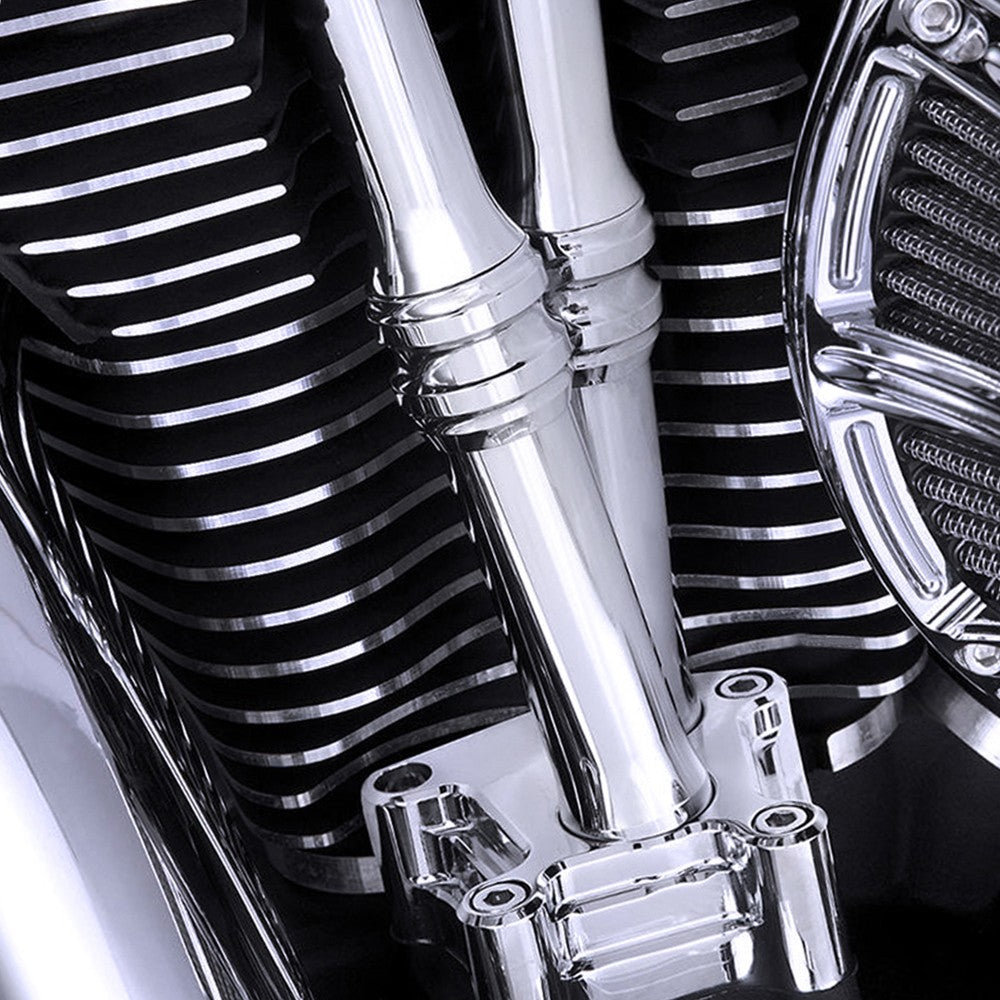 Tampa do elevador da vareta de impulso da transmissão do balancim da câmera dupla do medidor de cromo da motocicleta Softail