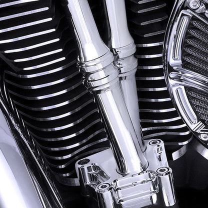 Tampa do elevador da vareta de impulso da transmissão do balancim da câmera dupla do medidor de cromo da motocicleta Softail