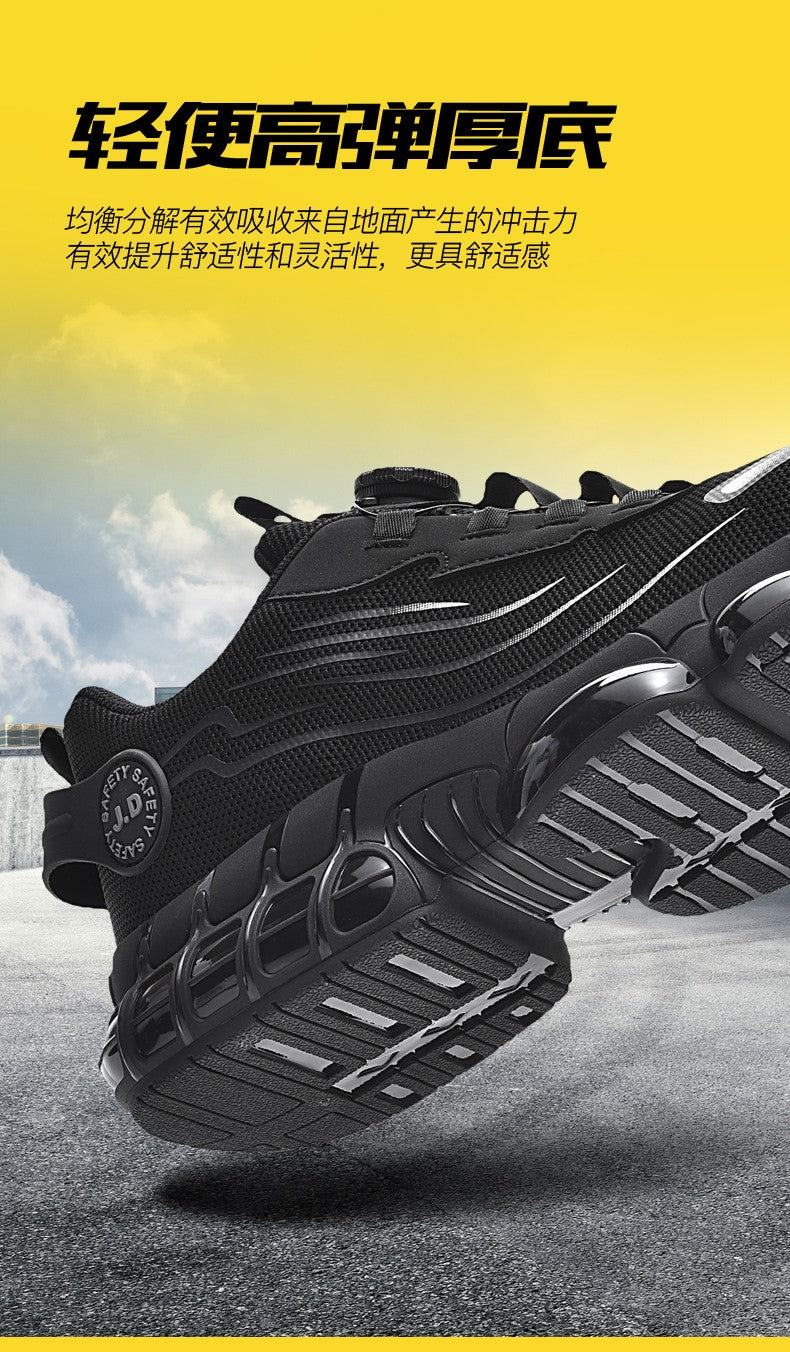 Men's Military Tactical Boots Army Boots Men Side Zipper Military Boots Men Anti-Slip Ankle Boots Work Safety Shoes Hiking Shoe