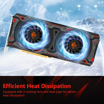 AIBOMAN RX5700XT 8G GDDR6 RED DEMON Placa de vídeo oficial de alto desempenho para jogos