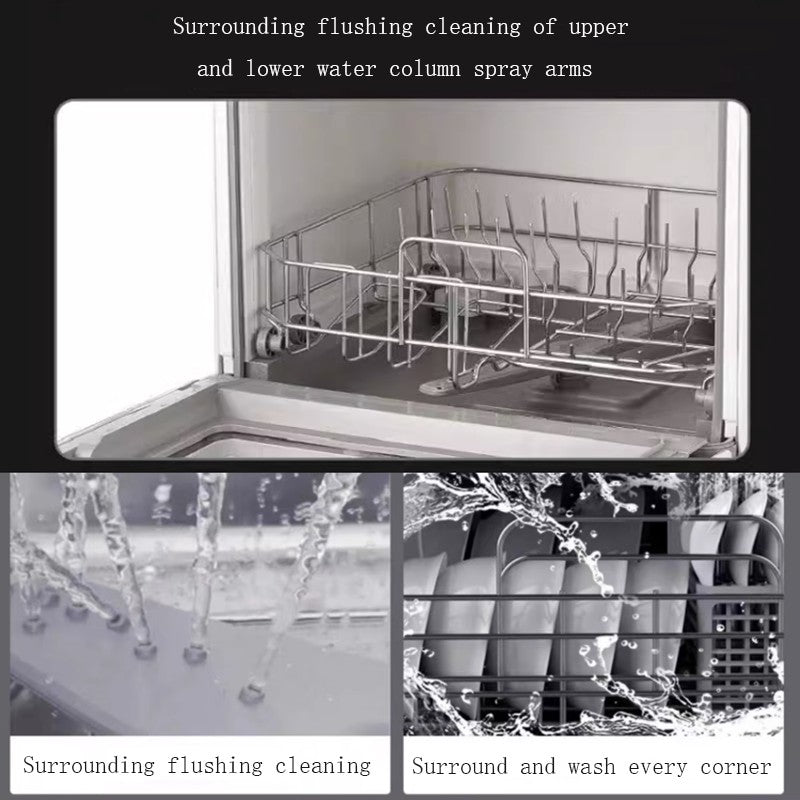 Desktop dishwasher, household fully automatic disinfection, drying sink, energy-saving, water-saving, strong cleaning