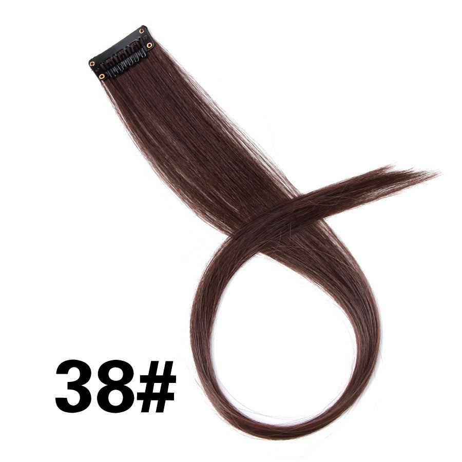 Alileader Aplique de Cabelo Extensão com Clip 57 Cores Ombre Liso Extensão de Cabelo com Clip em Apliques Peças de Cabelo de Fibra de Alta Temperatura
