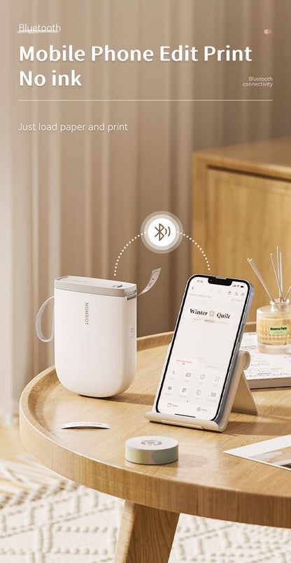 Mini Impressora de Etiquetas Portátil NIIMBOT D11 Nova Versão 300DPI Bluetooth Sem Fio Máquina de Etiquetas Impressora de Adesivos para Cozinha e Crachás