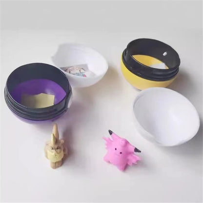 12/20/24 Peças/Conjunto 4-5 Cm PokeBall Modelo Anime Figura Monstro de Bolso Bonecos de Elfos de Estimação Brinquedos para Presente de Aniversário de Crianças