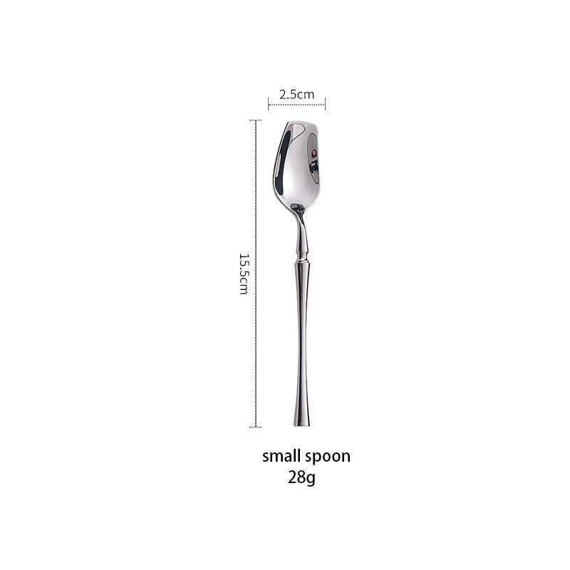 AJOYOUS Conjunto de Talheres Aço Inoxidável Polido Luxuoso Garfo Sobremesa Colher de Chá Faca Utensílios de Jantar Cozinha