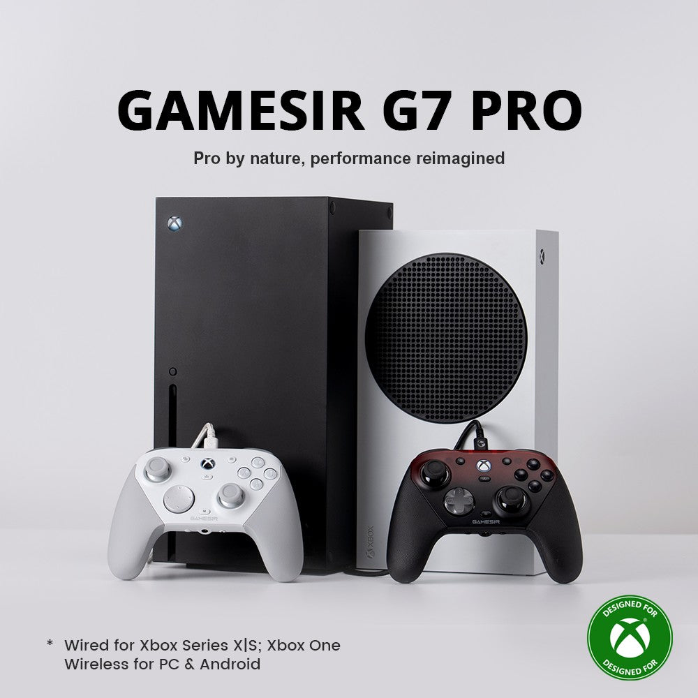 GameSir G7 Pro Xbox Series X|S Controller with TMR Sticks, Hall Effect Triggers, Magnetic Faceplates, Gyro, Smart Charging Dock