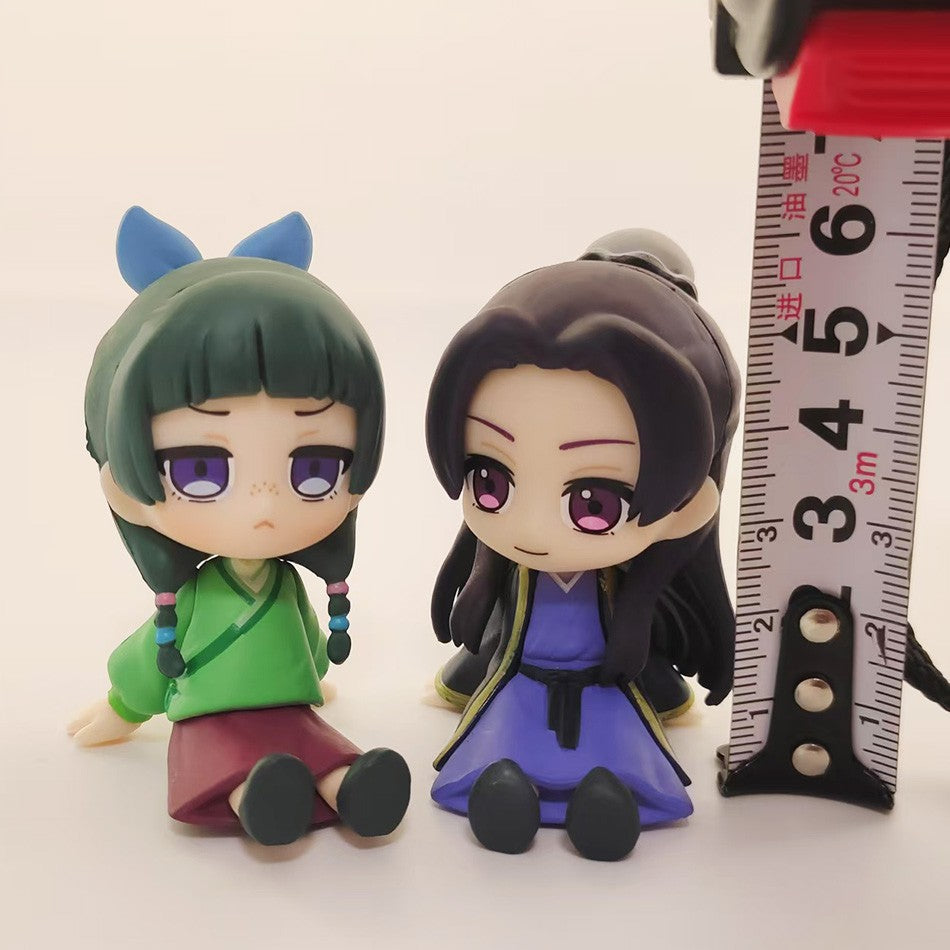 The Apothecary Diaries Maomao Jinshi Mini Figura Anime Periféricos Kawaii Brinquedos Sentados Enfeites de Carro de Mesa Modelo Presentes de Natal
